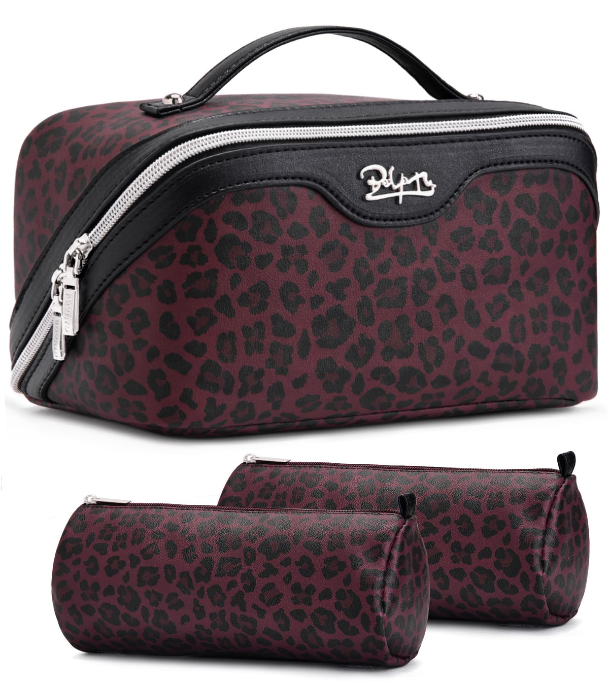 BOYATU bolsa maquillarje leopardo diseño, ideal para viaje y estilo