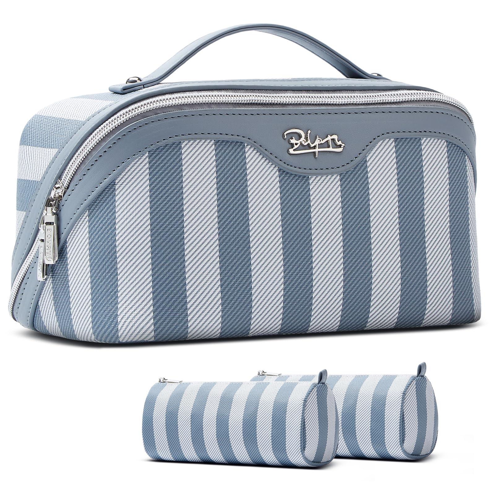 BOYATU bolso maquillaje viaje set3 en cuero PU impermeable para viaje