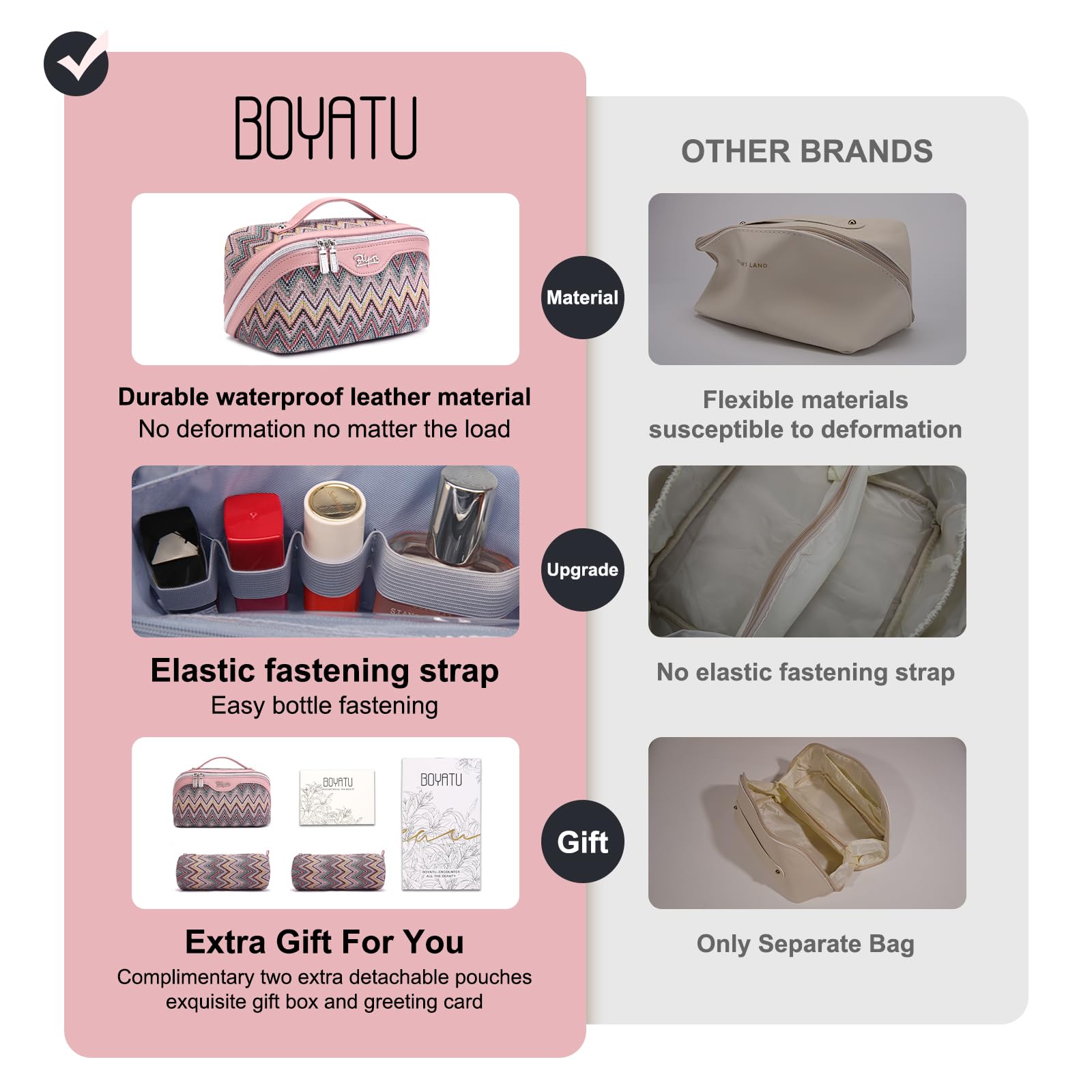 BOYATU caja regalo maquillaje, empaque elegante para sorprender en ocasiones.