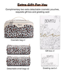 Conjunto BOYATU de 3 piezas para organización de maquillaje.