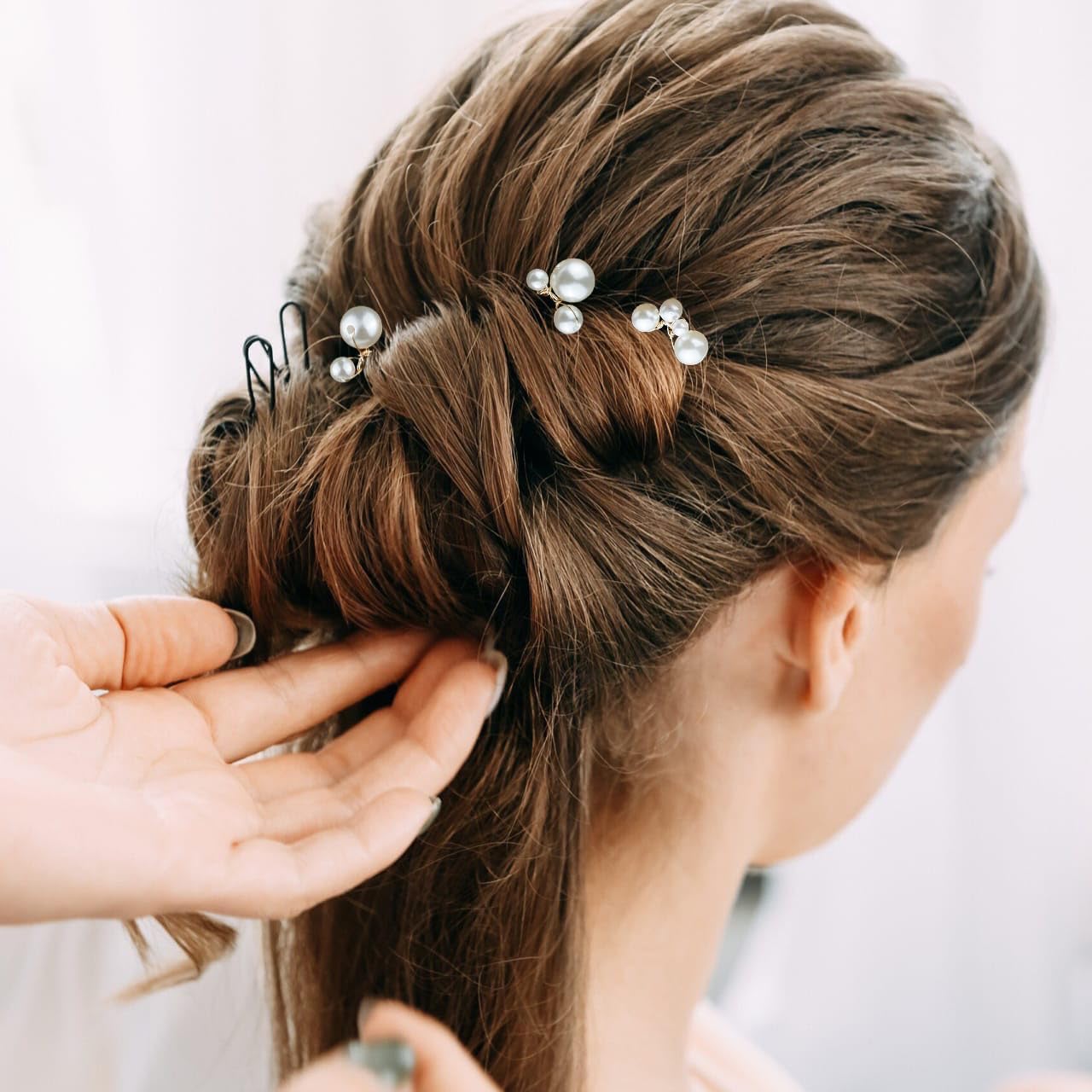 BOYIVI pin de pelo con perlas doradas para estilo vintage