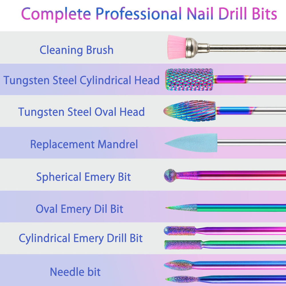 BQAN fresa redonda para dar forma y pulir uñas naturales