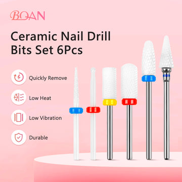 BQAN puntas cerámicas para cuidado de cutícula con acabado suave.