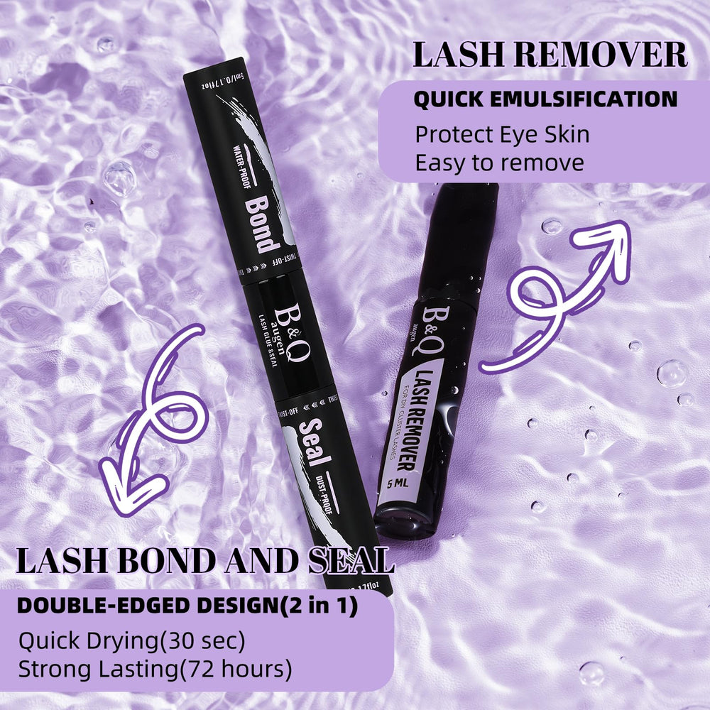 B&Qaugen Wispy Lash Clusters con D Curl para un efecto definido.