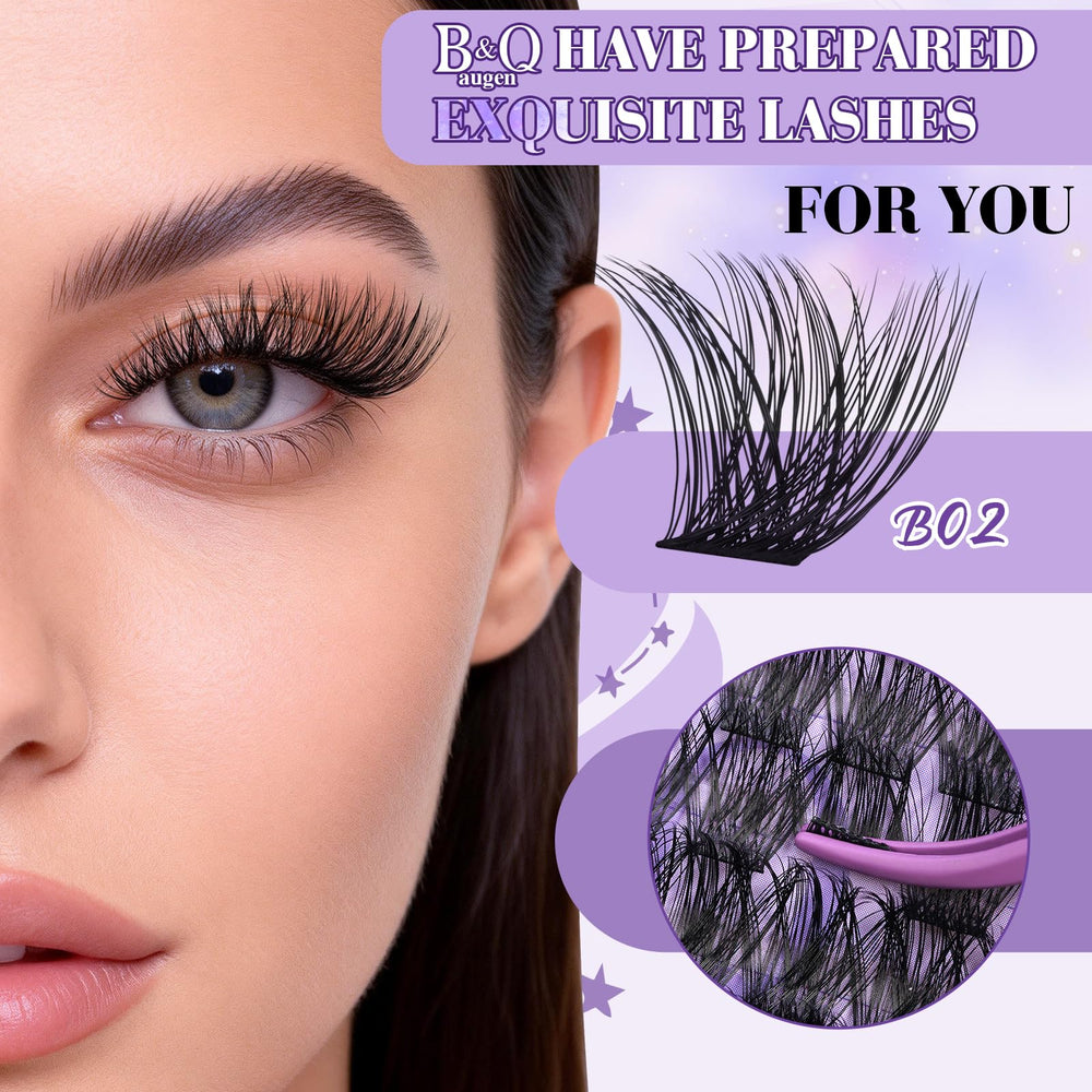 B&Qaugen Wispy Lash Clusters: diversas longitudes para combinar estilos diarios.