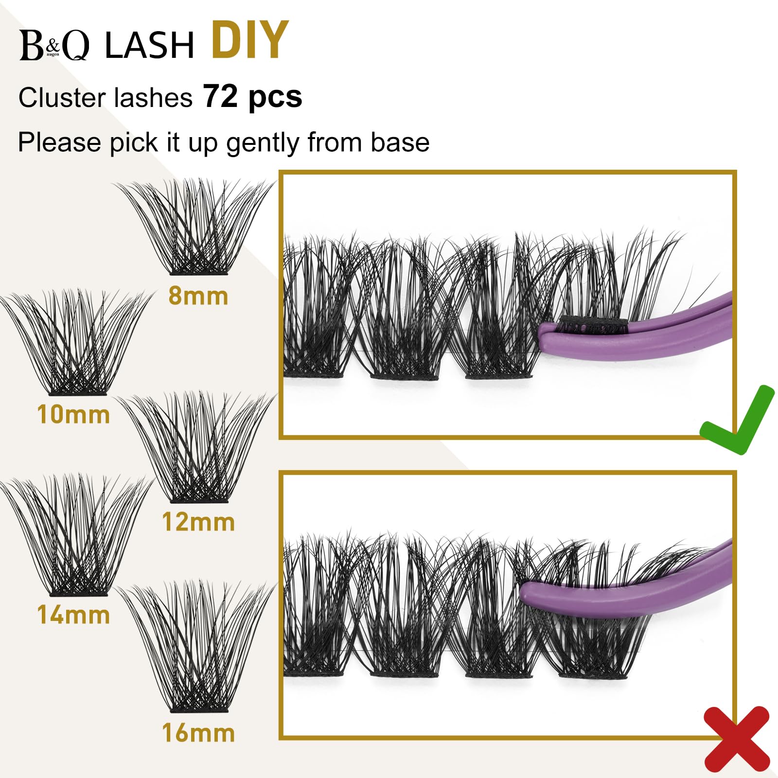 B&Qaugen: estilo natural o glam con longitudes variadas para tu look.