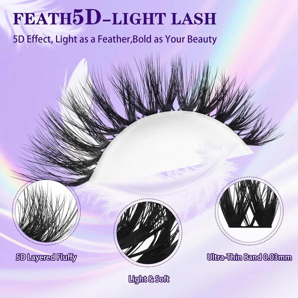 B&Qaugen Flora lashes with ultra-soft band adapt to natural lashes for easy wear.