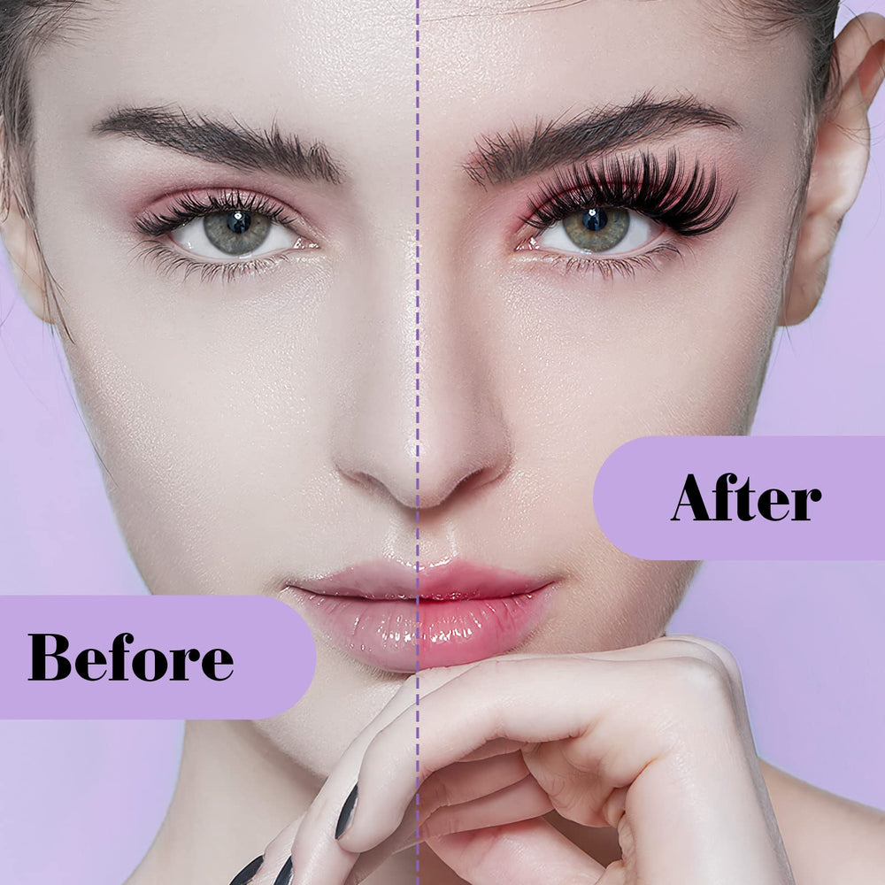 Varias longitudes en B&Qaugen Manga Lash Clusters para distintos estilos