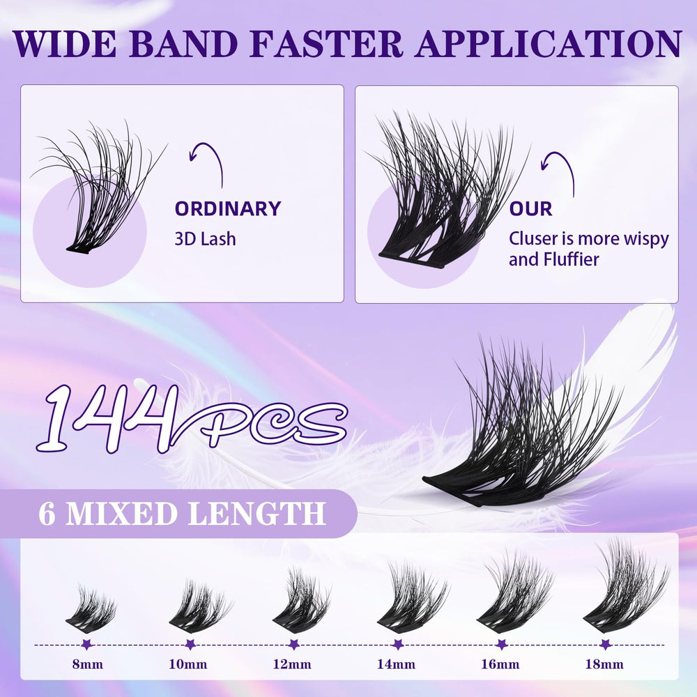 B&Qaugen precision tweezers enable precise placement for salon-like results.