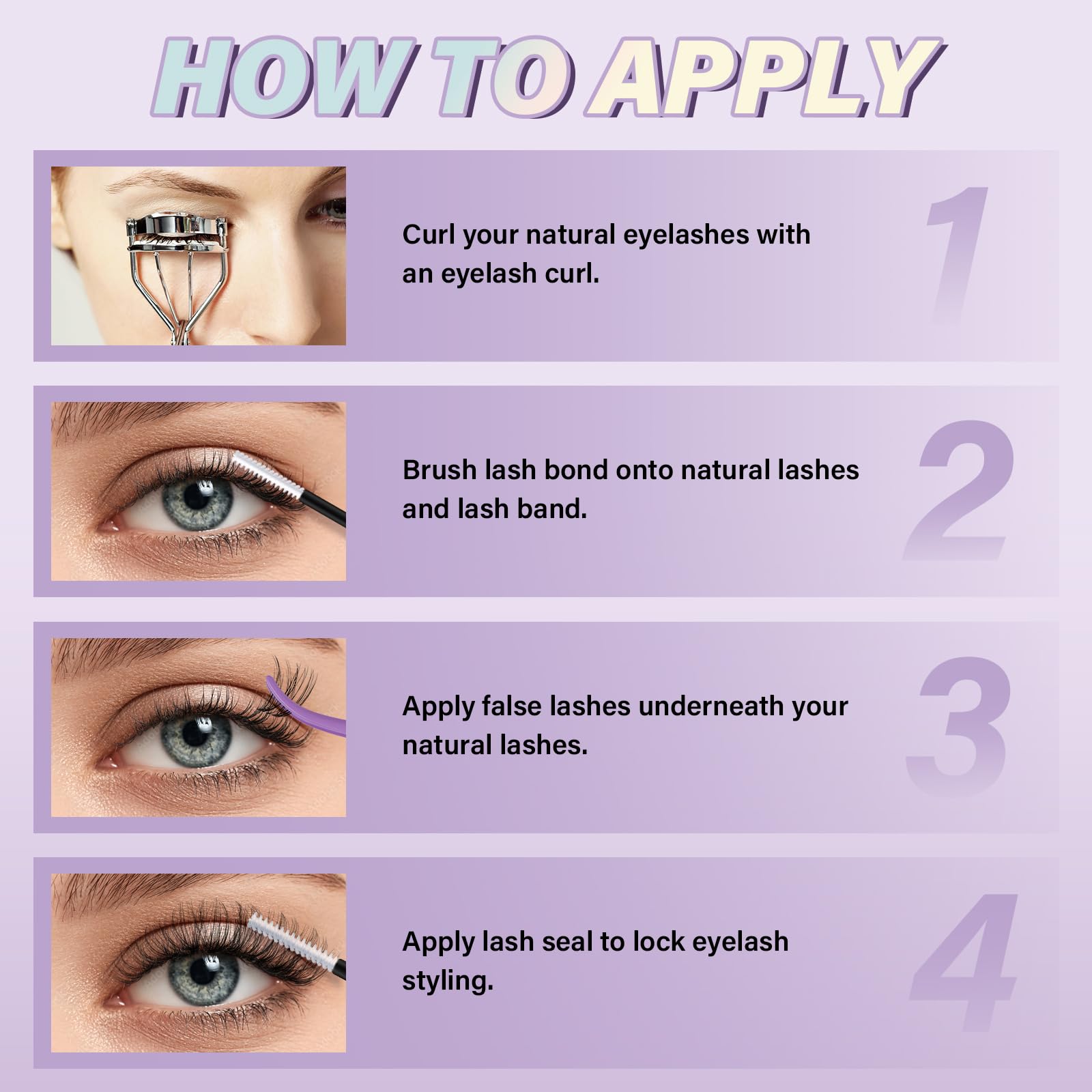 B&Qaugen Venus Lash Clusters, aplicación precisa con pinza para resultados simples.