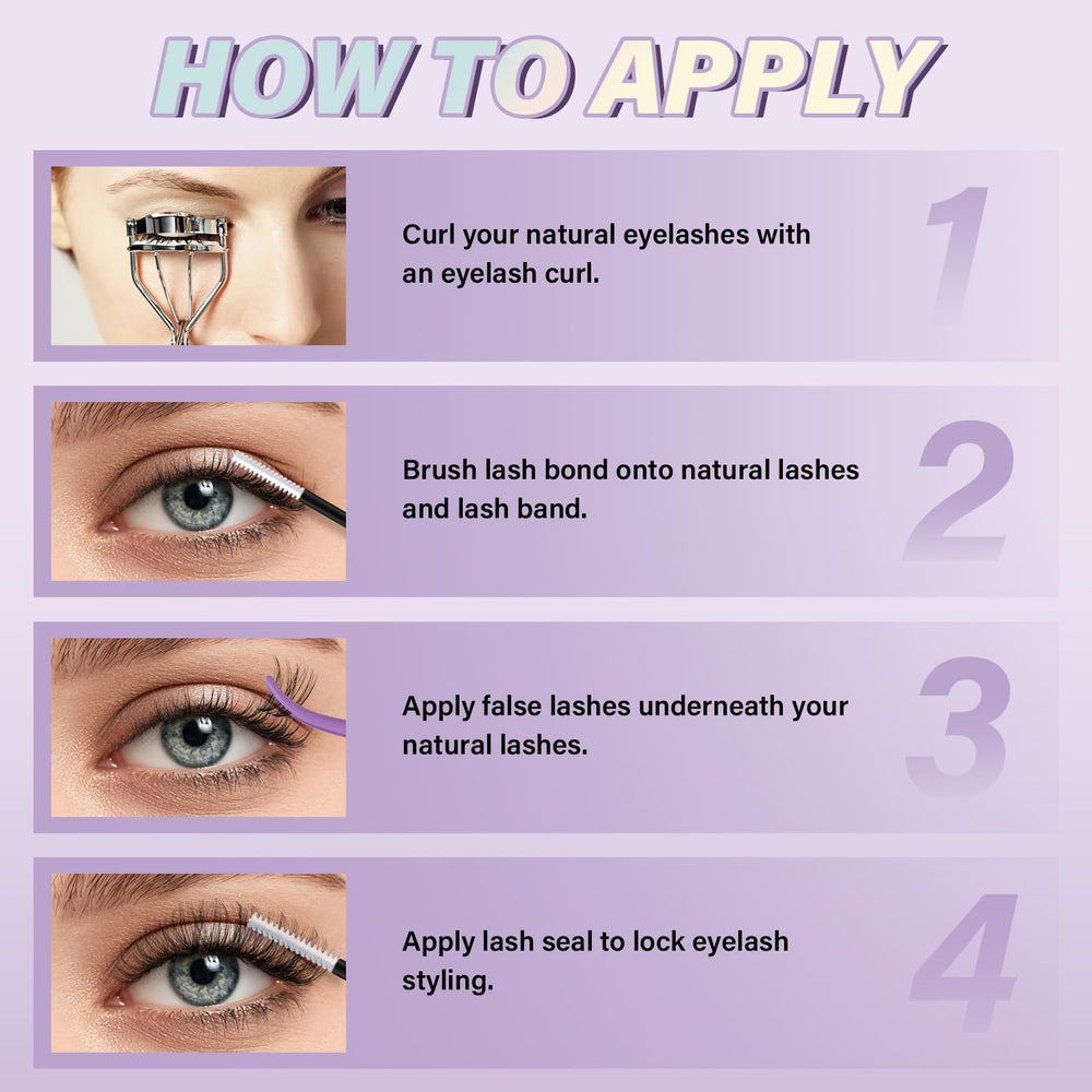 B&Qaugen Venus Lash Clusters, aplicación precisa con pinza para resultados simples.