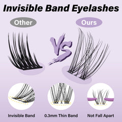 B&Qaugen Venus Lash Clusters, uso sencillo en casa con herramientas incluidas.