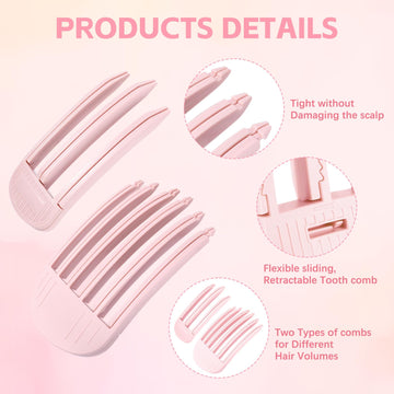 Branbox herramienta de elevación para peinados con flequillo rosa.