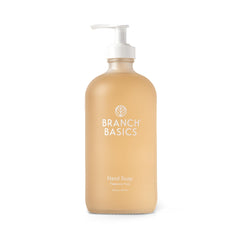 Botella de Branch Basics Jabón en gel para manos, lavado suave para piel sensible.