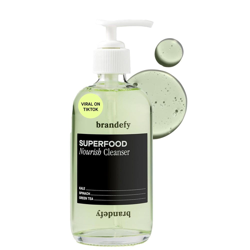 Brandefy Lave-visage Superaliments kale : nettoie en douceur et nourrit la peau.