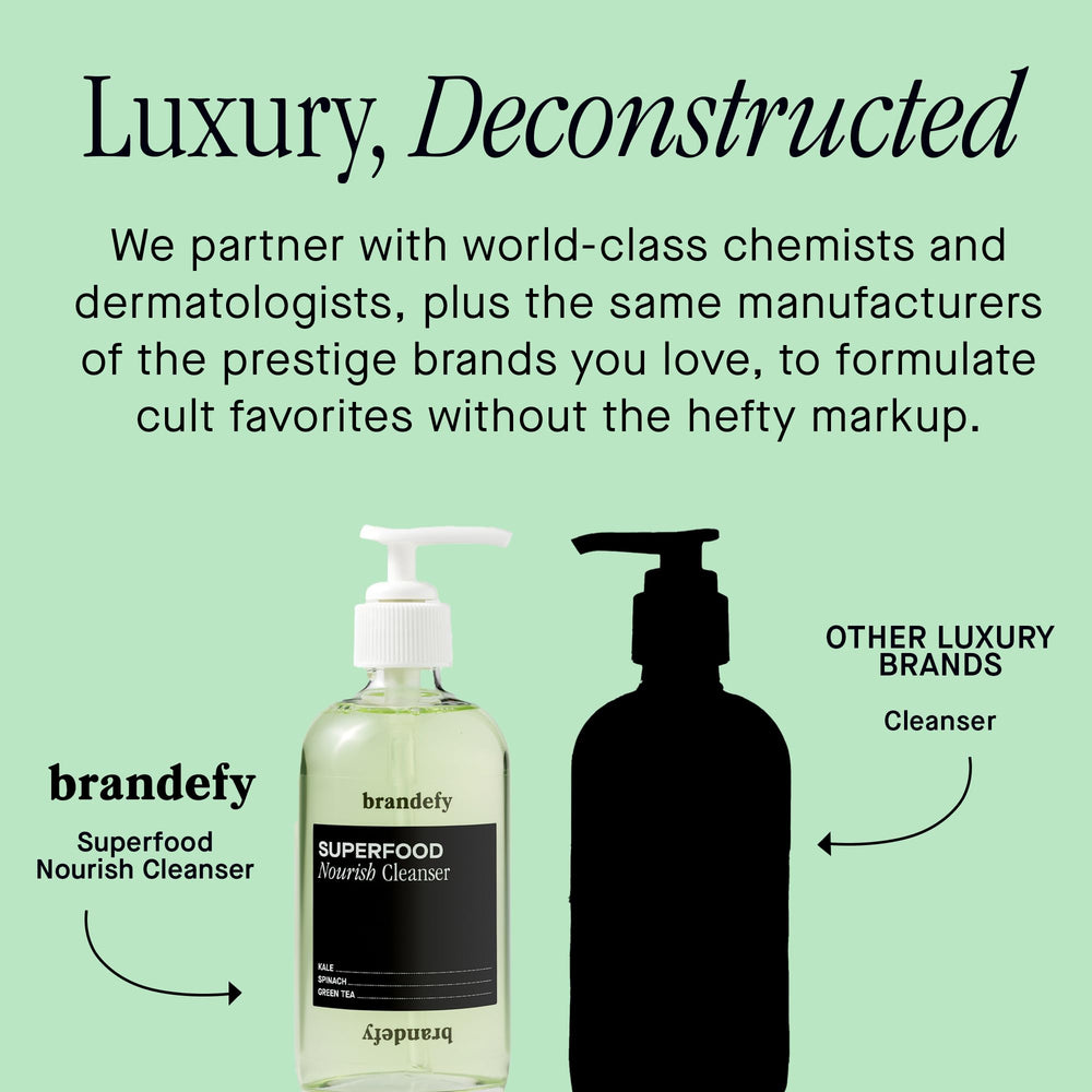 Brandefy Lave-visage Superaliments vitamine E : hydrate et protège la peau.