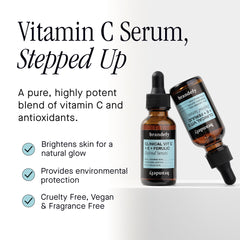 Brandefy Serum Vitamina C 15% en aplicacion diaria, tez más luminosa