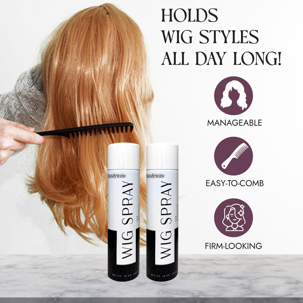 Brandywine Wig Spray: adapté pour perruques synthétiques et naturelles.