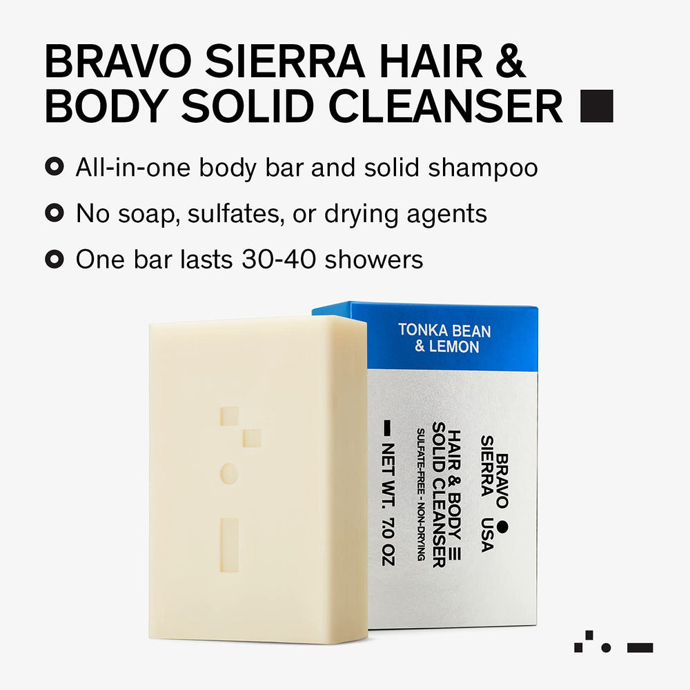 Bravo Sierra barra: close-up de coco y karité para hidratación.