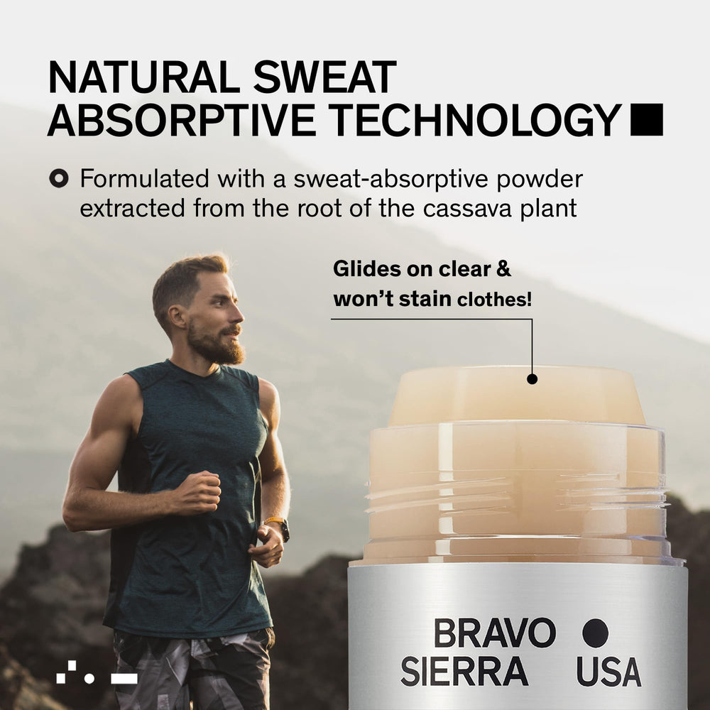 Bravo Sierra déodorant – parfum citrus et cèdre qui rafraîchit les sens.