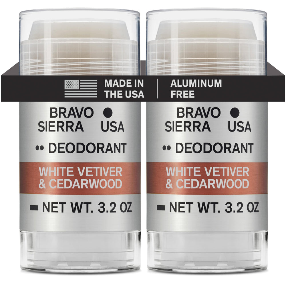 Desodorante Bravo Sierra para hombres en empaque 2-unidades con protección duradera.