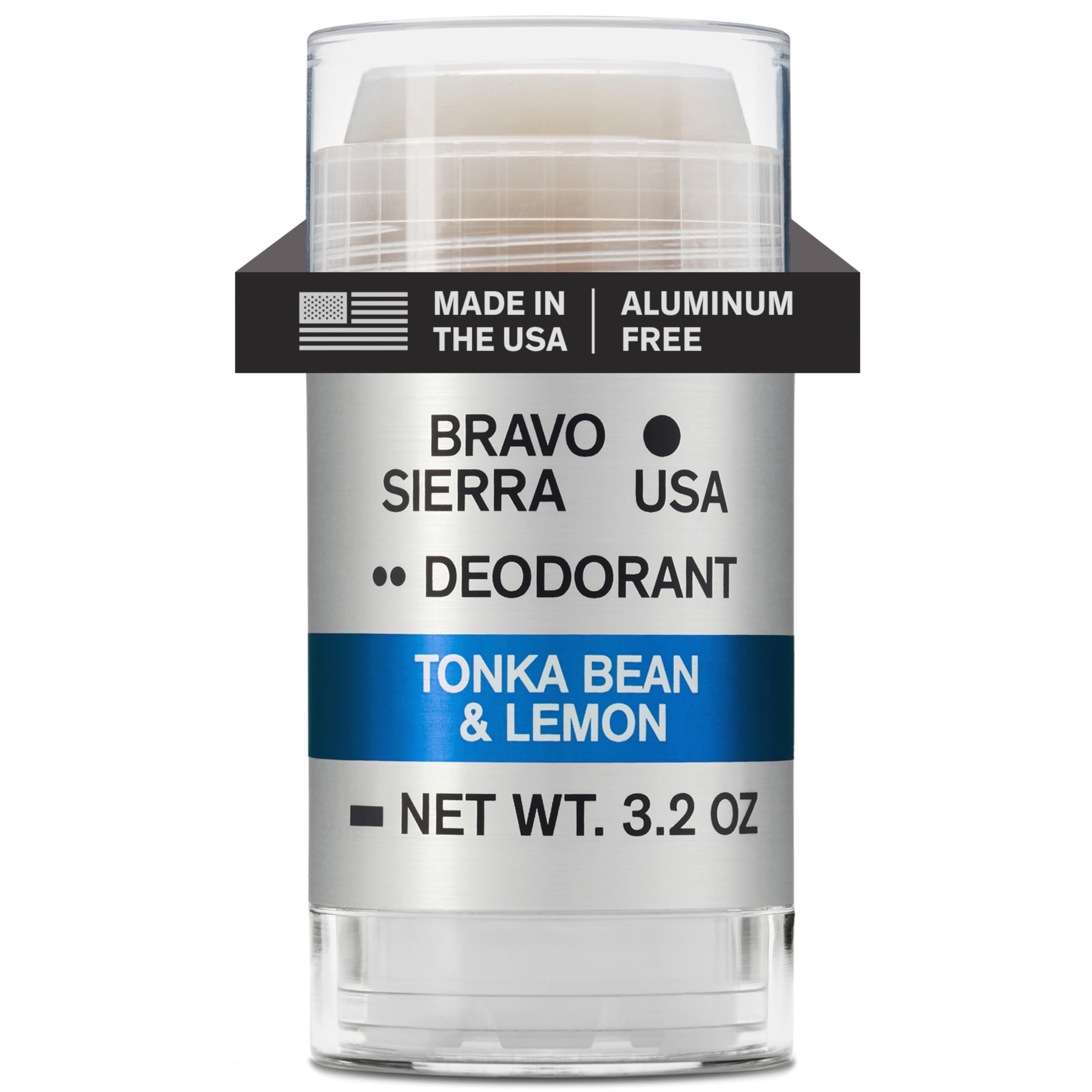 Desodorante Bravo Sierra sin aluminio Tonka Limón para protección duradera.