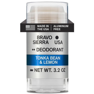 Desodorante Bravo Sierra sin aluminio Tonka Limón para protección duradera.