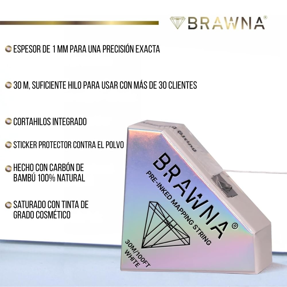 Hilo hipoalergénico de BRAWNA para piel sensible y resultados consistentes.
