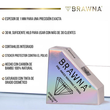 Hilo hipoalergénico de BRAWNA para piel sensible y resultados consistentes.