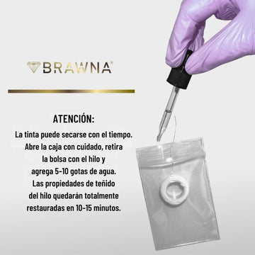 Hilo de mapeo preimpreso de BRAWNA para cejas con mapeo uniforme.