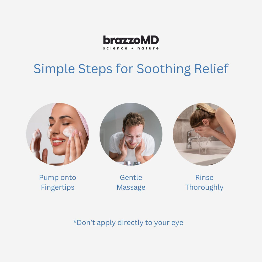 BrazzoMD Stye Relief packaging and label highlighting daily-use design