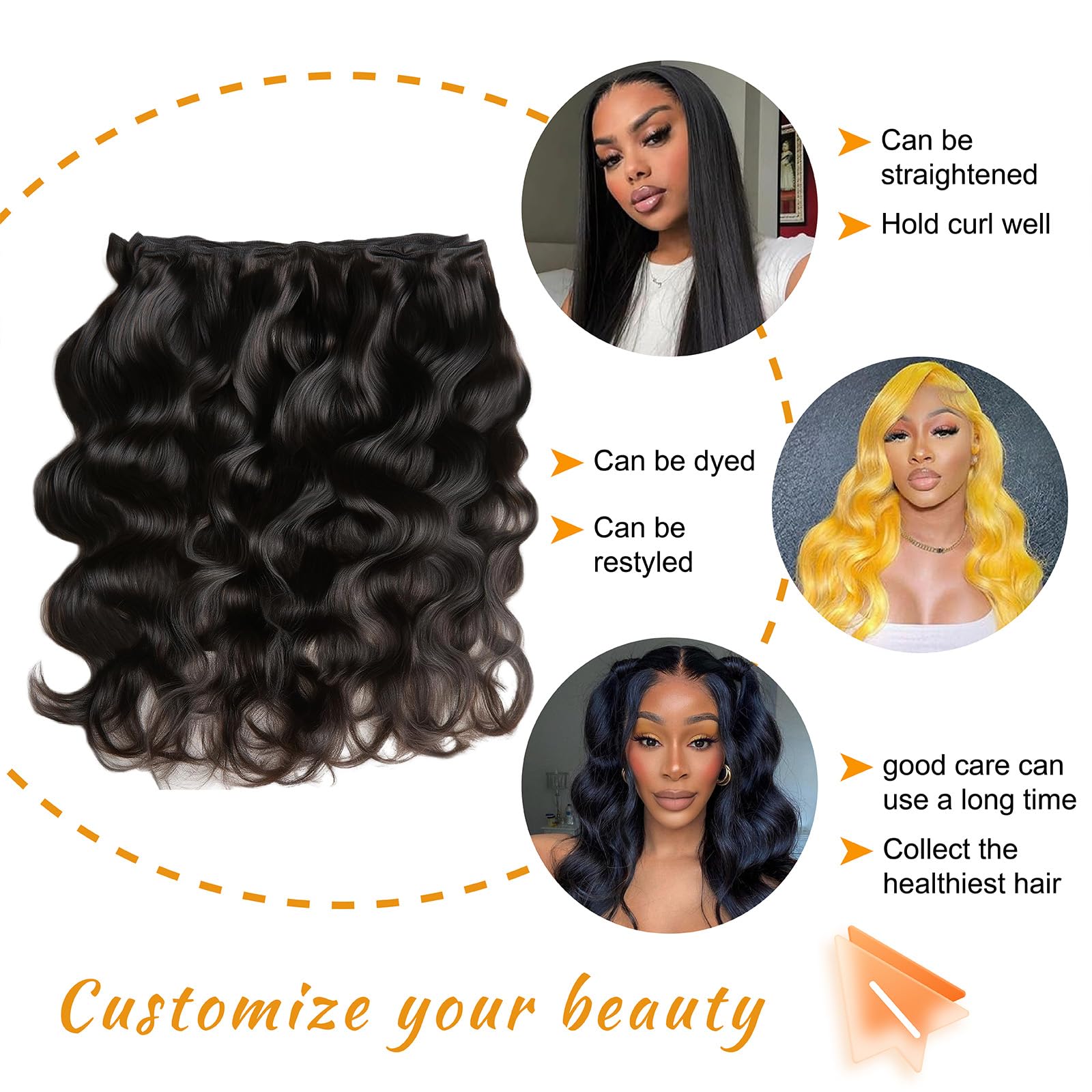 Brbeawor cabello sin químicos y sin olor para uso seguro