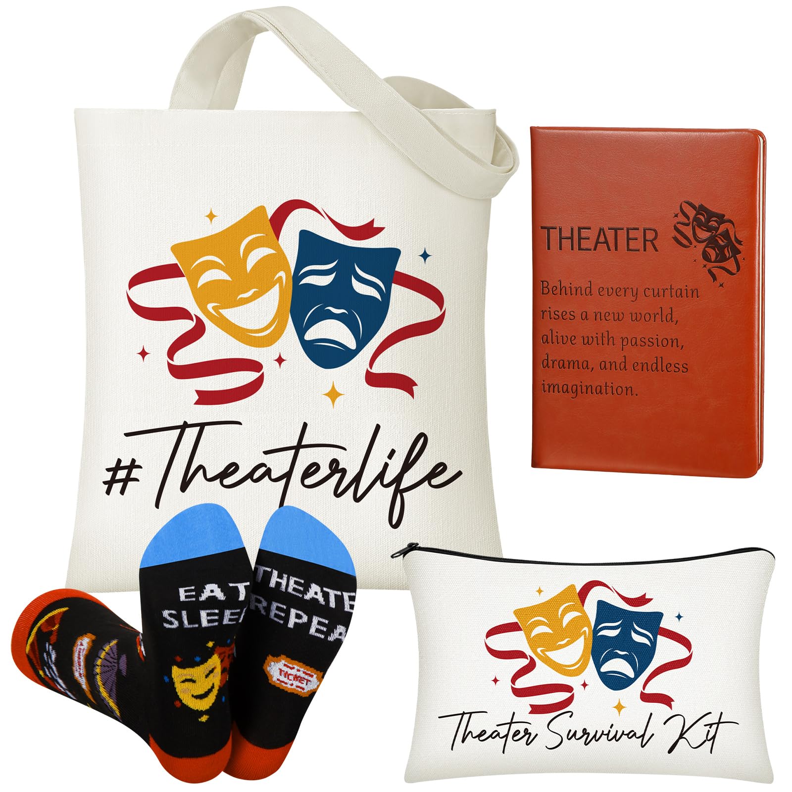 Breathffy tote teatro en canvas, ideal para guiones y accesorios diarios.
