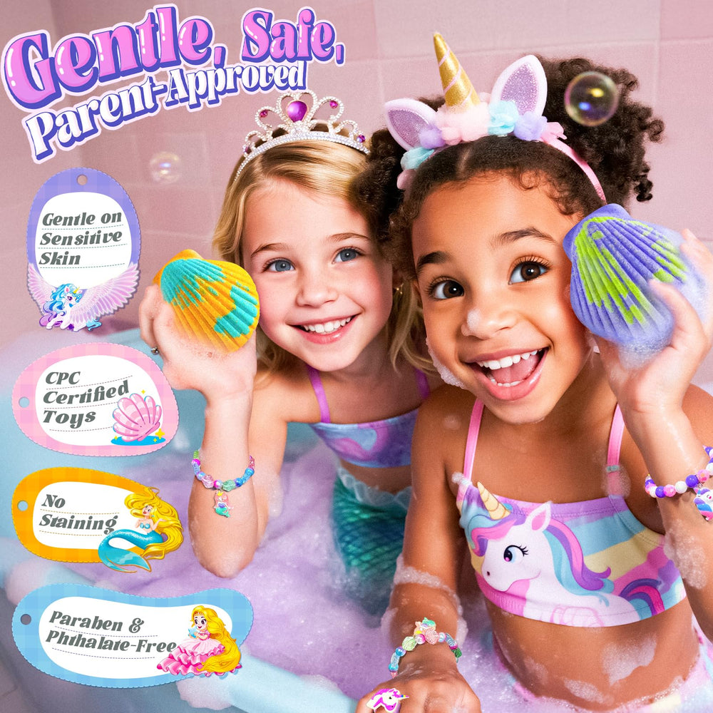 BreezeDream juguetes sorpresa dentro de concha sirena: estimula la imaginación durante el baño