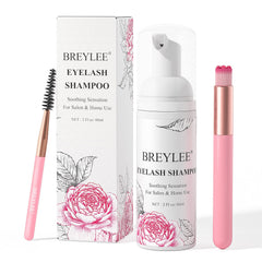 Breylee limpiador de pestañas en espuma de 60 ml para uso diario.
