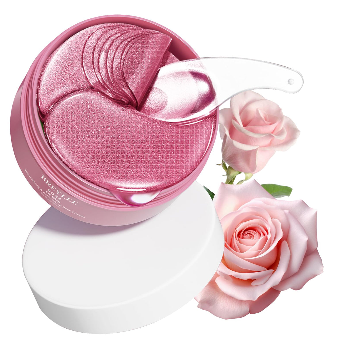 BREYLEE mascarilla para ojos Rosa Flamenco para despertar la mirada tras una noche larga.