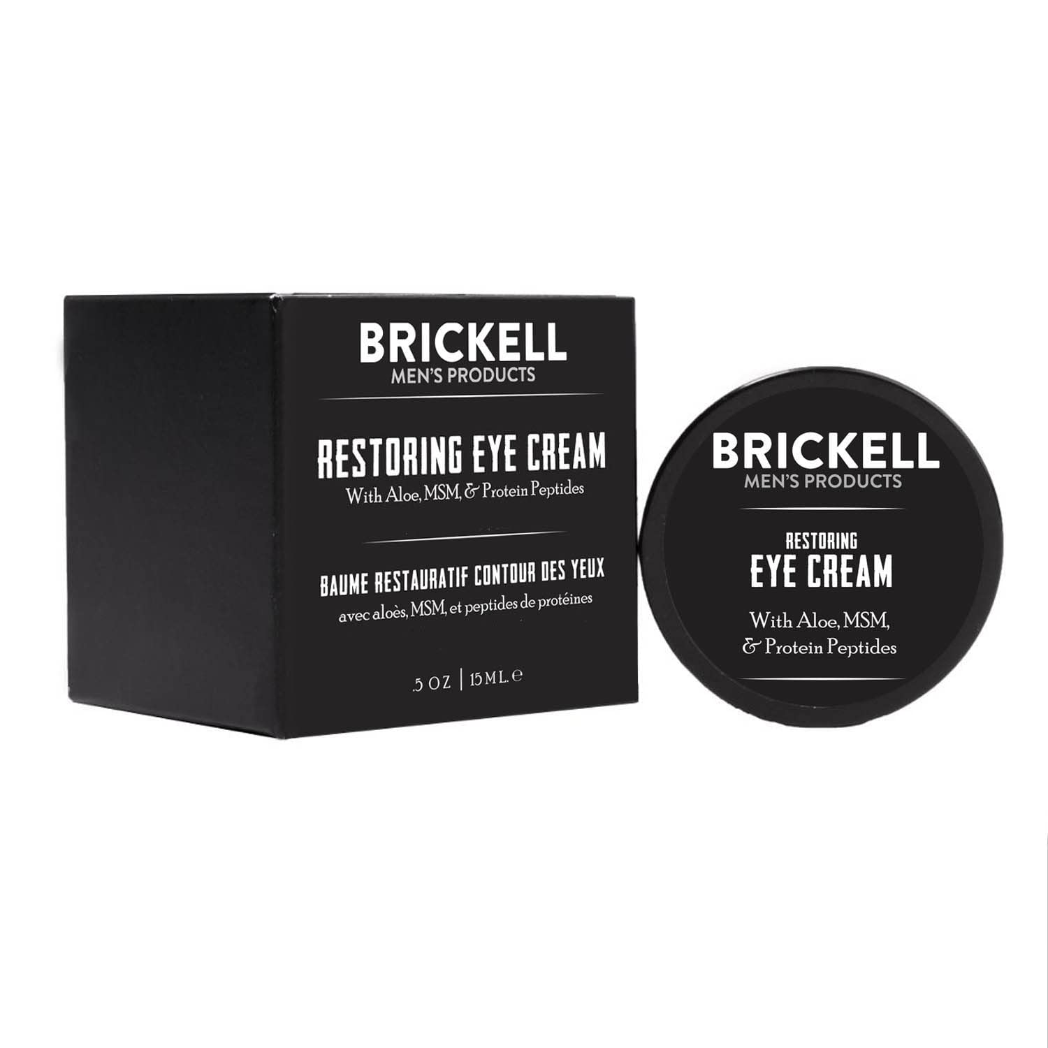 Brickell crema ojos: ingredientes naturales para hidratación suave.