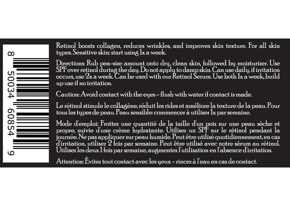 Uso nocturno diario de Brickell Retinol para hidratar y suavizar