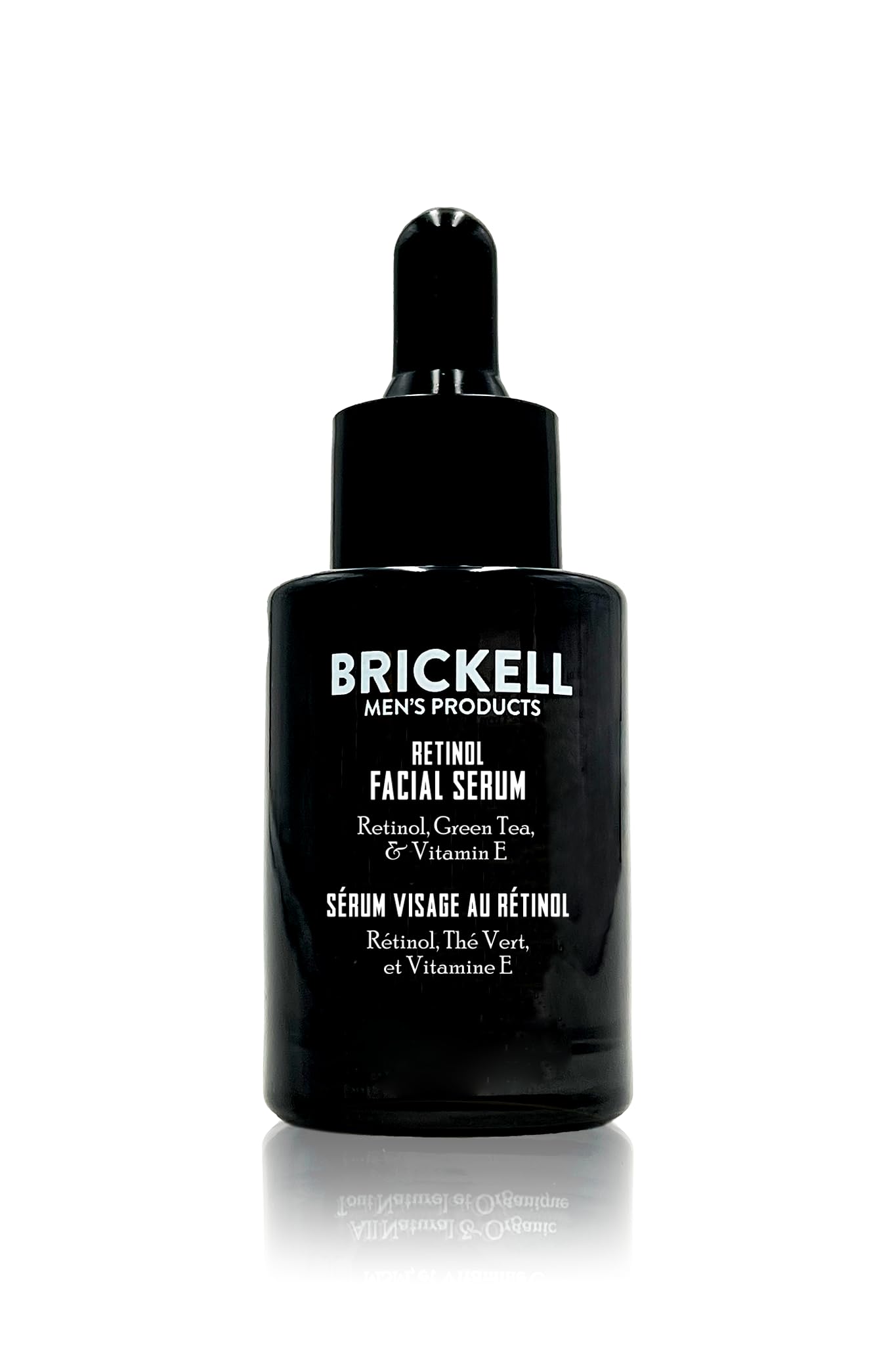Brickell Hombres Suero Retinol, rostro con líneas finas suavizadas y revitalizado