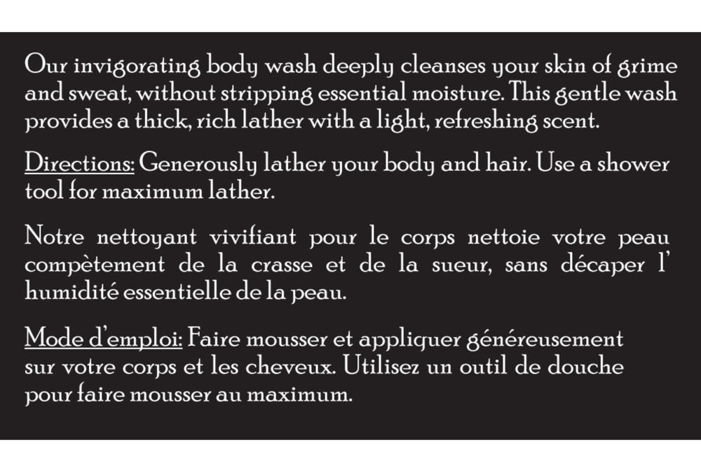 Sans sulfates — Gel douche Brickell respectueux de la peau sensible.