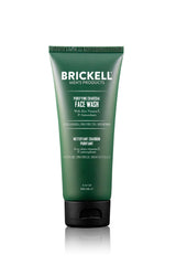 Brickell Limpiador facial con carbón activado, botella vertiendo, limpieza profunda para poros