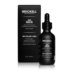 Brickell Aceite de Argán para cabello, textura ligera visible, control del frizz diario.
