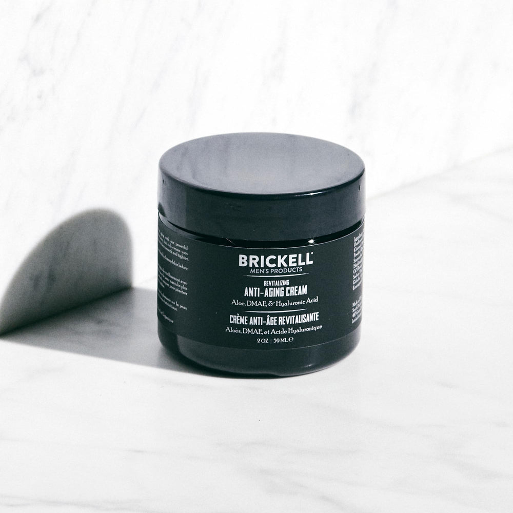 Brickell Men Ultimate Anti-Aging Ritual: ingredientes aloe y DMAE para cuidado natural