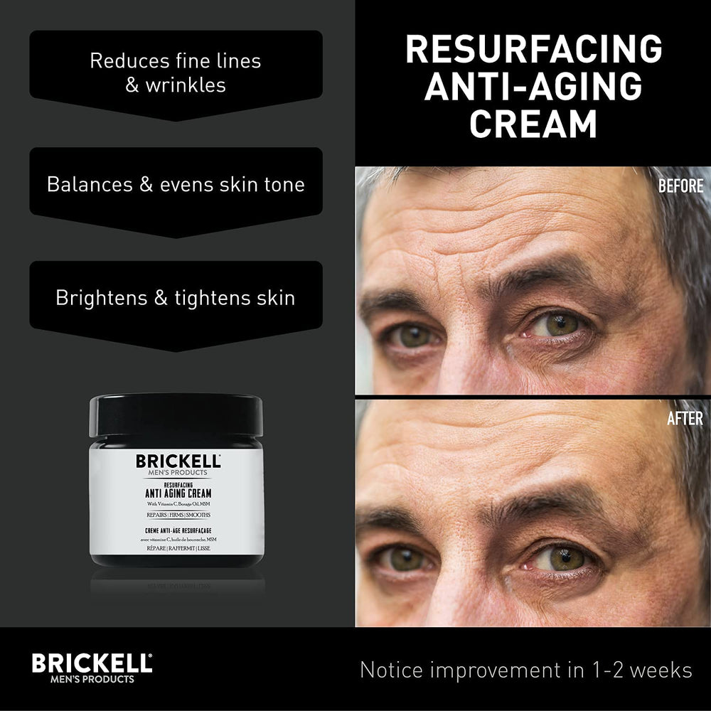 Brickell: étiquette sans parfum et ingrédients biologiques pour routine clean.