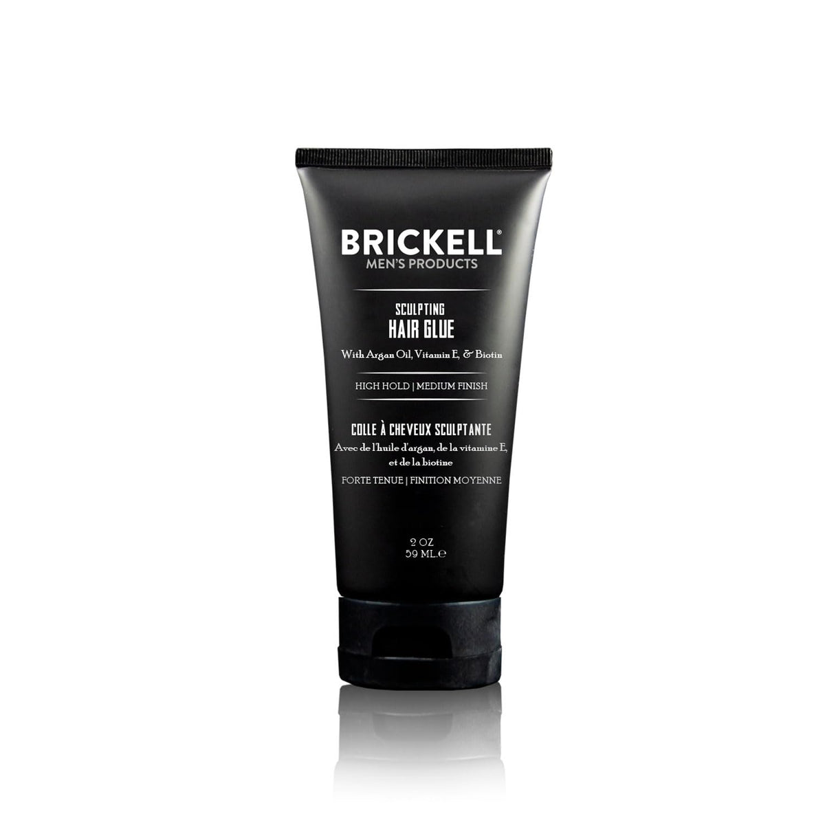 Brickell Pegamento para Cabello: bote compacto para fijación de larga duración.