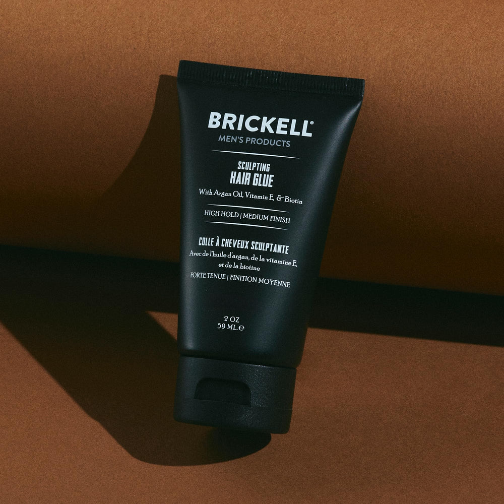 Brickell Pegamento para Cabello: ingredientes de argán para brillo natural.