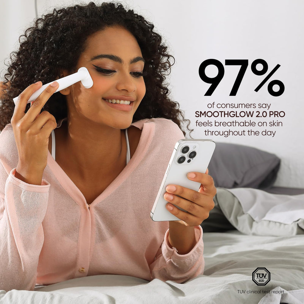 Bridigi SmoothGlow 2.0 Pro ofrece microcorriente suave para un efecto reafirmante sin dolor.