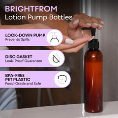 BRIGHTFROM bomba de loción con bloqueo para evitar fugas y goteos