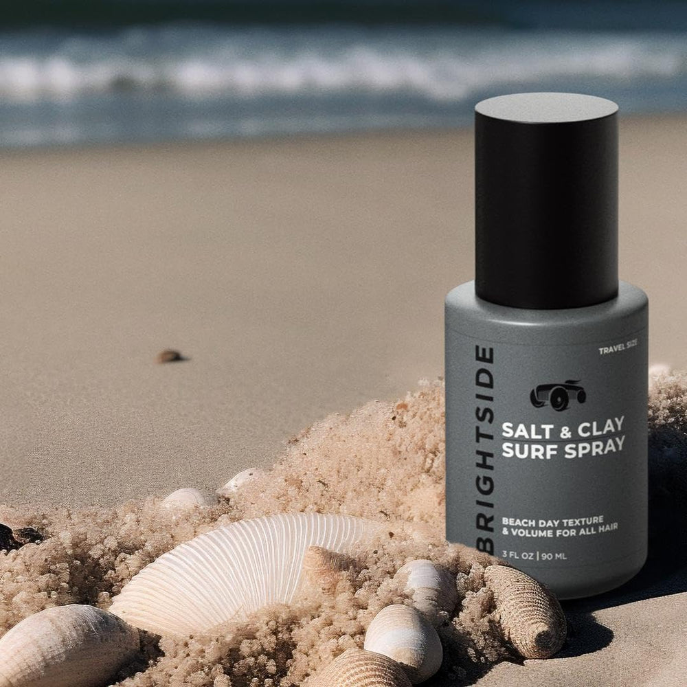 BRIGHTSIDE Salt & Clay Surf Spray, ingredientes naturales para un peinado limpio.