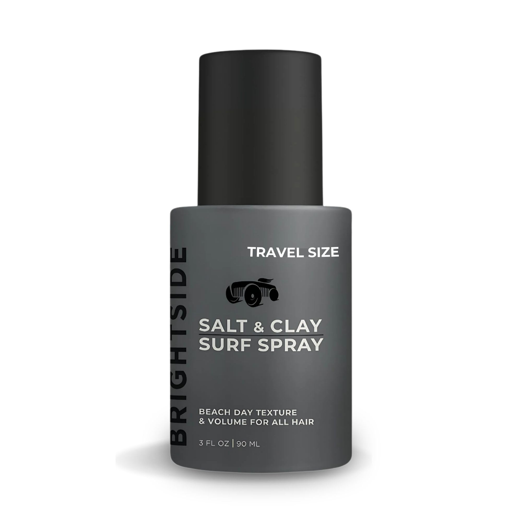 BRIGHTSIDE Salt & Clay Surf Spray, vertido de la botella para volumen suave y natural.